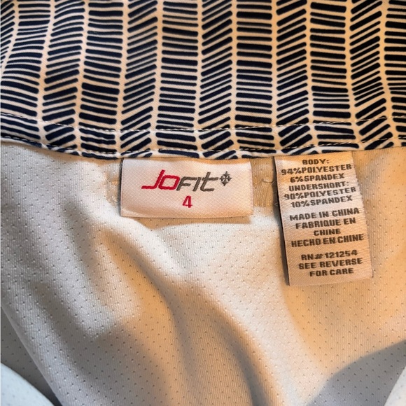 Jofit Navy and White A-Line Skirt - Picture 3 of 3